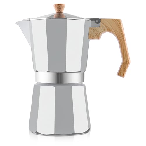Stovetop Espresso Maker Aluminum Moka Pot 9 Espresso Cup