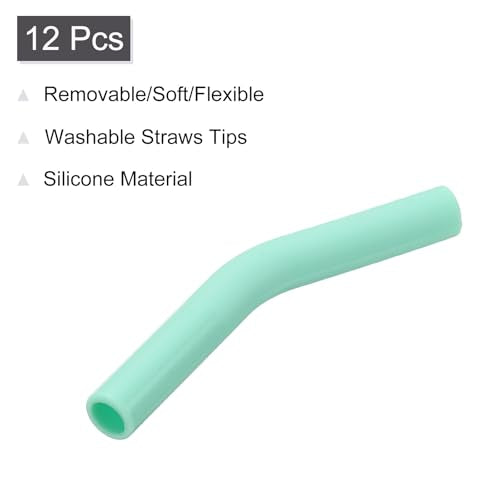 12Pcs Silicone Straw Tips (12 Count)