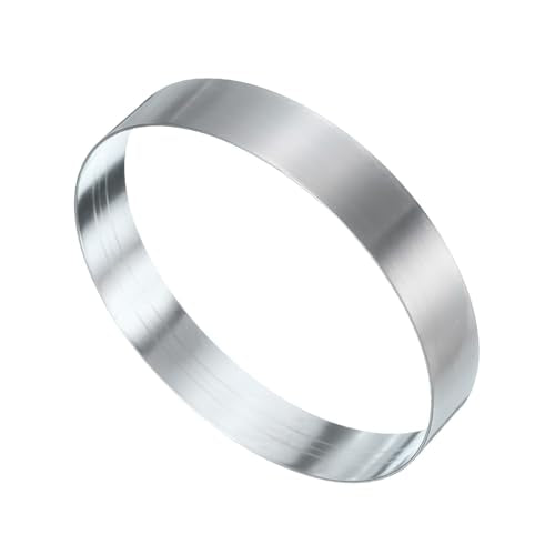 Round Cake Ring 4.33 x 1 Inch Seamless Stainless Steel Pastry Mousse Dessert Ring Mirror Coating for Baking Cooking English Muffins Crumpet Making Tool