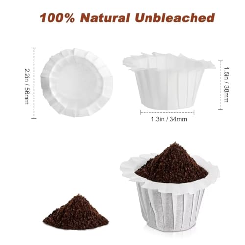 Disposable Paper Coffee Filters (300 Count)