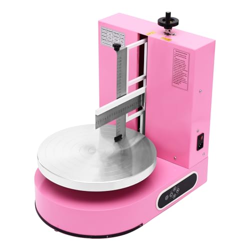 Cake Decorating Coating Machine Cream Spreading Automatic Frosting Turntable with Graduated Scraper for 4