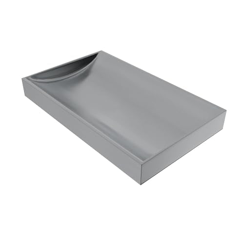 16" x 10" Stainless Steel Tray Deep Countertop Tray & Counter Organizer Tray for Cash