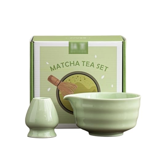 Ceramic Matcha Kit for Breakfast Afternoon Tea Contains Bowl Tea Brush Stand