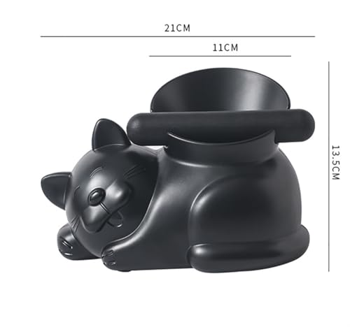 Cute Cat Coffee Knock Box Espresso Machine Accessories Small Coffee Dump Bin for Home and Office