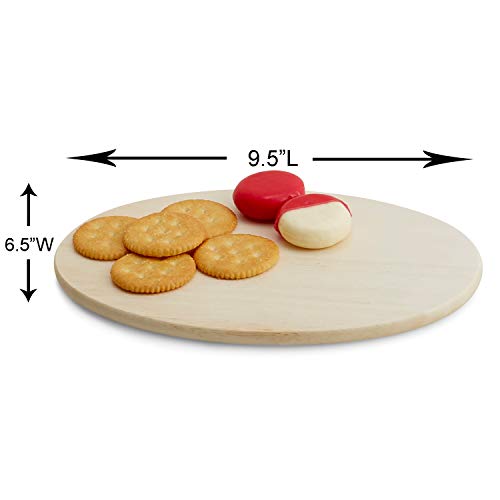 Woodard & Charles Whitewash 6 Serving Boards with Stand (10 Count)