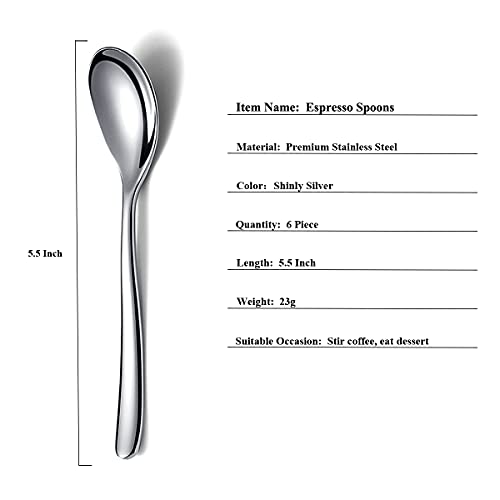 Demitasse Espresso Mini Spoons (6 Count)