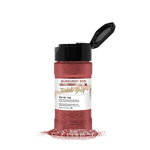 Burgundy Red Edible Glitter