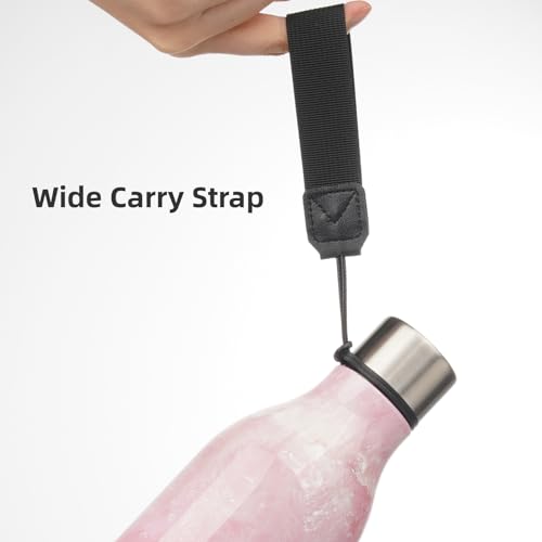 25 oz Insulated Stainless Steel Metal Water Bottle with Strap