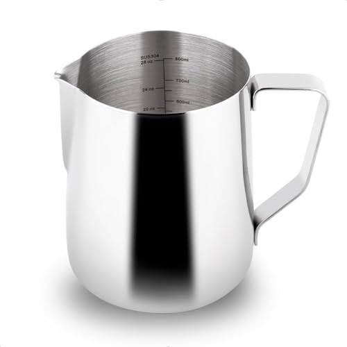 32oz Milk Frothing Pitcher Stainless Steel Espresso Steaming Jug