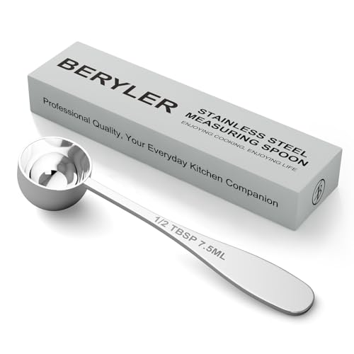 1PCS 1/2TBSP(7.5ML) Measuring Spoon, 18/8(304) Stainless Steel Tablespoon