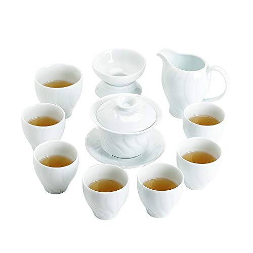 Tea Set Personality Tea Set Red Glaze Black Handle Oblique Teapot Oblique Teacup 10 Ceramic Tea Set Gift Box