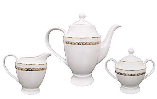 Stylish and Elegant 57 Pieces Bone China Dinnerware Set Service for 8 People