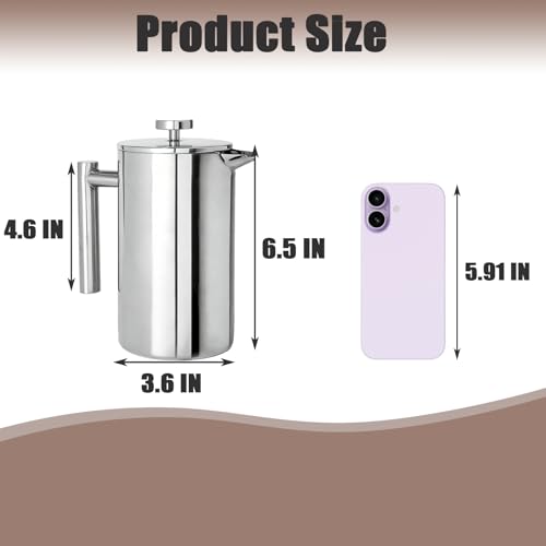 304 Stainless Steel French Press 27oz