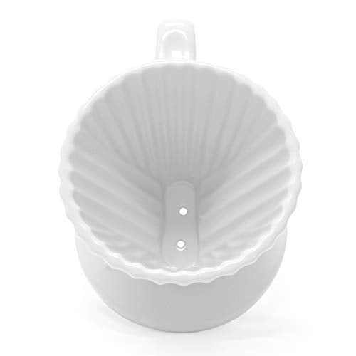 Lotus ceramic pour over coffee dripper