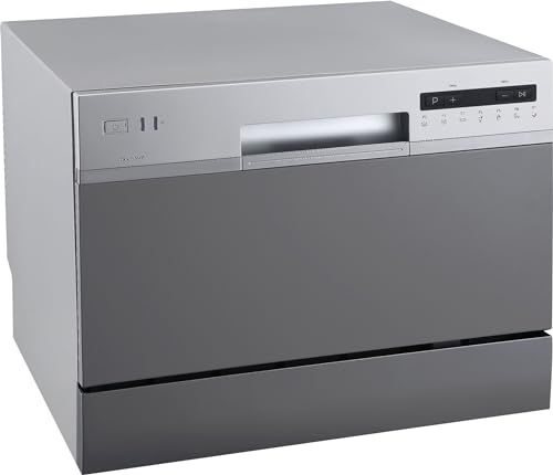 DWP63 21-5/8 Inch Wide 6 Place Setting Countertop Dishwasher - Silver
