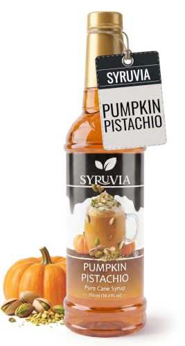 Coffee Syrup Pumpkin Pistachio Flavored Syrup for Drinks (25.4 Fl Oz)