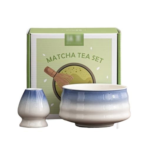 Ceramic Matcha Kit for Breakfast Afternoon Tea Contains Bowl Tea Brush Stand