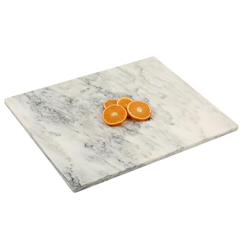 Marble Cheese and Pastry Board 16x20 Inch White Marble Board Large ﻿