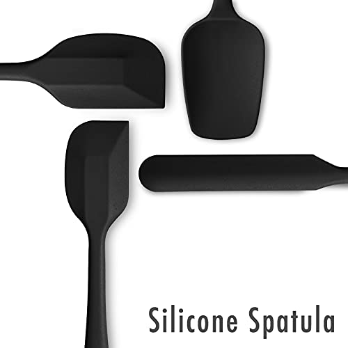 4 Piece Silicone Spatula Set with Stainless Steel Core (4 Count)