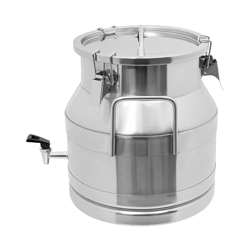 Stainless Steel Milk Bucket with Faucet