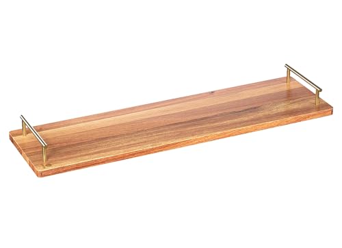 Large Charcuterie Board with Metal Handles