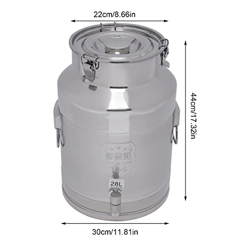 304 Stainless Steel Milk Bucket With Faucet