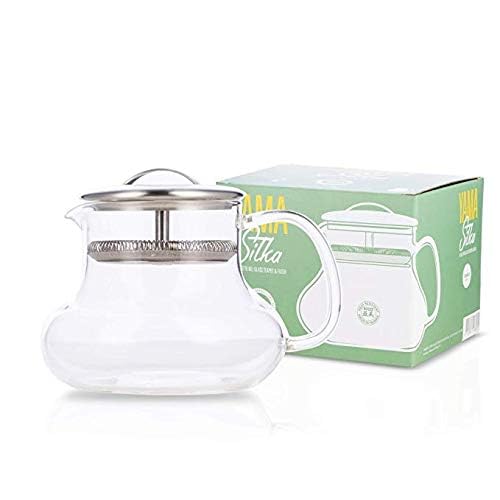 Yama Sitka 12oz Sitka Glass Teapot with Built