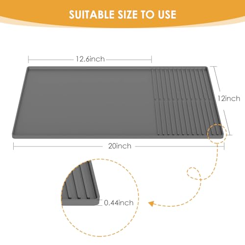 Silicone Coffee Mat with Raised Edges
