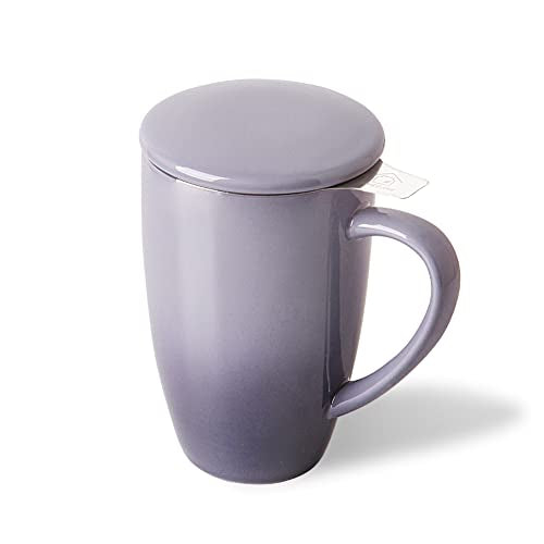 Sweejar Porcelain Tea Infuser Mug with Lid