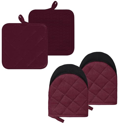 Oven Mitts and Pot Holders Set (4.2 Count)