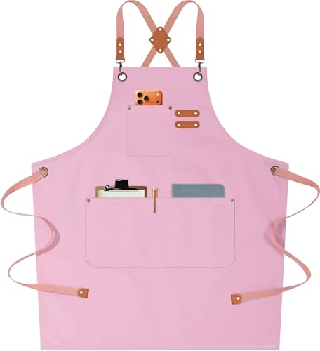 Chef Aprons for Men Women with Oversized Pockets