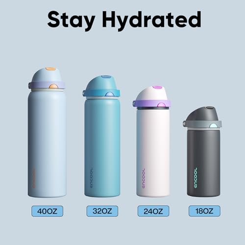 Insulated Water Bottle with Straw
