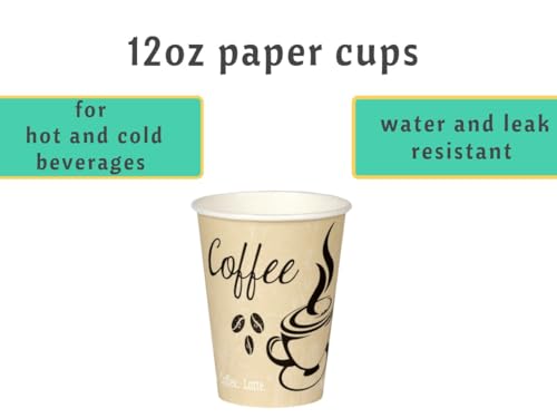 Disposable Coffee Cups (100 Count)