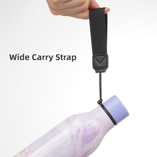 18 oz Insulated Stainless Steel Metal Water Bottle with Strap