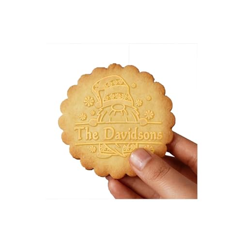 2025 Personalized Christmas Cookie Stamp Unique 3D Embossed Design Fun Tool for Baking Art