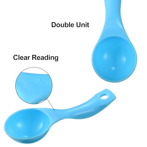 20 Pcs Colorful Plastic Measuring Spoons for Kitchen Baking