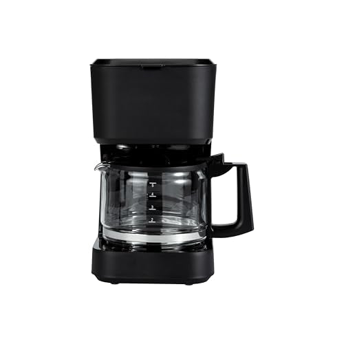 5 Cup Drip Coffee Maker with Glass Coffee Pot
