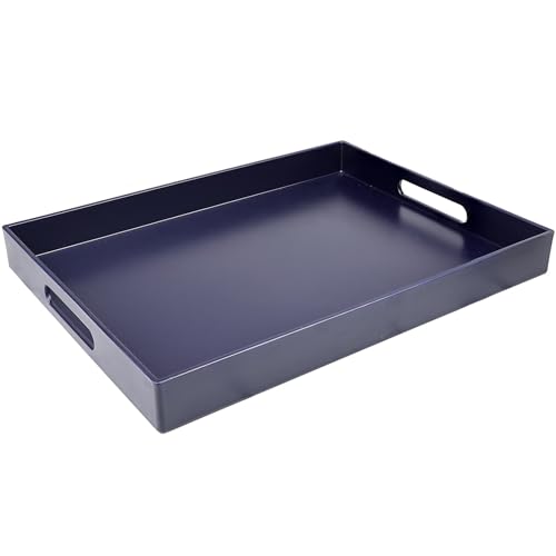 Navy Blue Serving Tray for Coffee Table