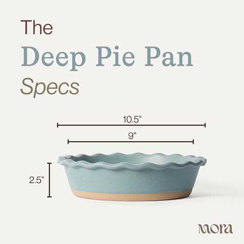 Mora Ceramic Pie Pan for Baking (30 Count)