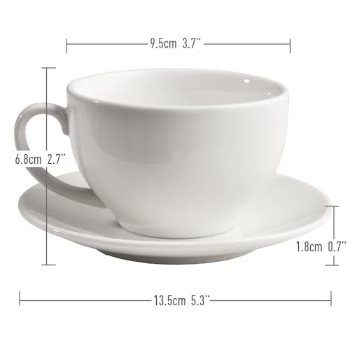Porcelain Coffee Cup with Saucer 220ml (10.99 Count)
