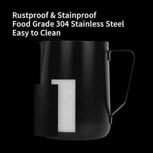 50oz Milk Frothing Pitcher Stainless Steel Espresso Steaming Jug