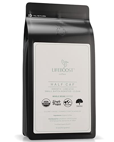 Half Caff Medium Roast Whole Bean Coffee (12 Ounce)