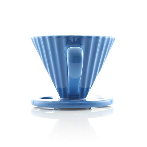 Lotus ceramic pour over coffee dripper