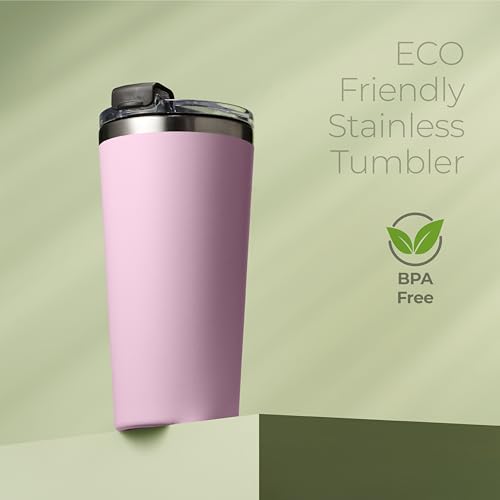 16 oz Insulated Coffee Tumbler with Leakproof Lid