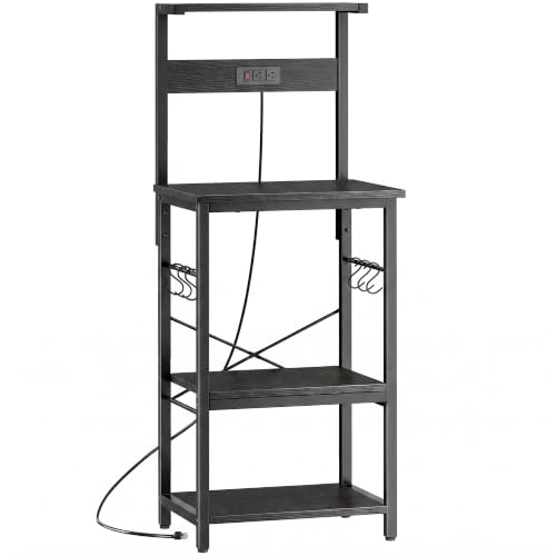 4 Tier Bakers Rack with Power Outlets