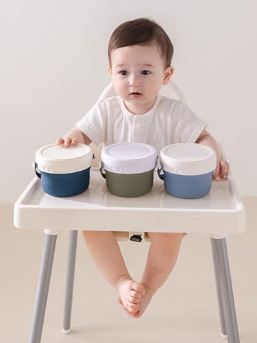 No Spill Silicone Toddler Snack Containers