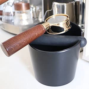 Coffee Knock Box 4.8 Inch Barista Style Knock Box With Removable Bar