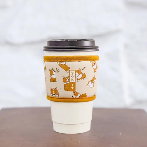 HotSok Coffee & Tea Reusable Insulated Neoprene Cup Sleeve