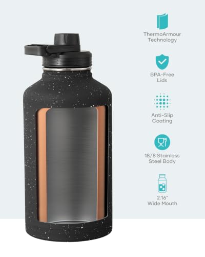 Half Gallon Water Jug Insulated Stainless Steel