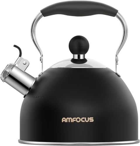 Tea Kettle 2 Quart Stainless Steel Whistling Tea Kettle